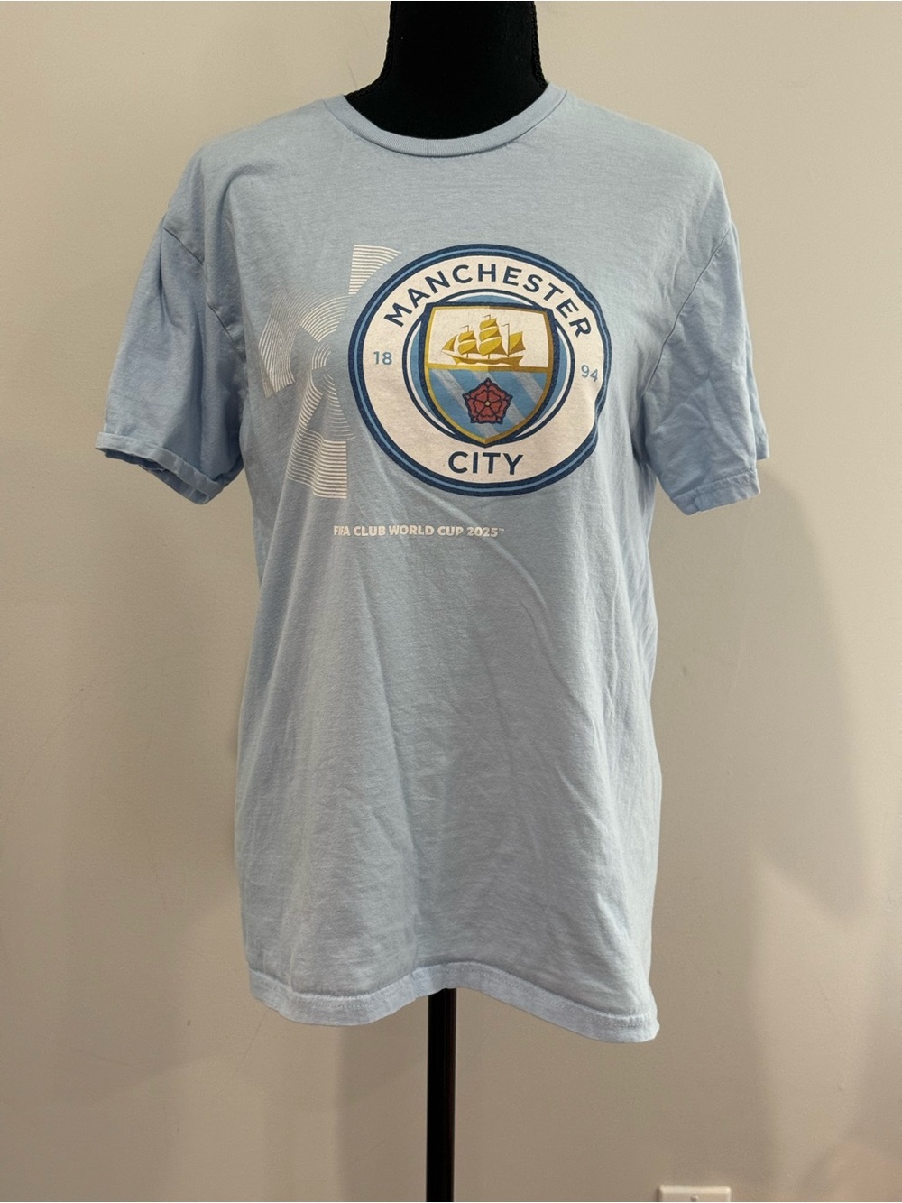 Manchester United M Light Blue Crest T-Shirt 603
